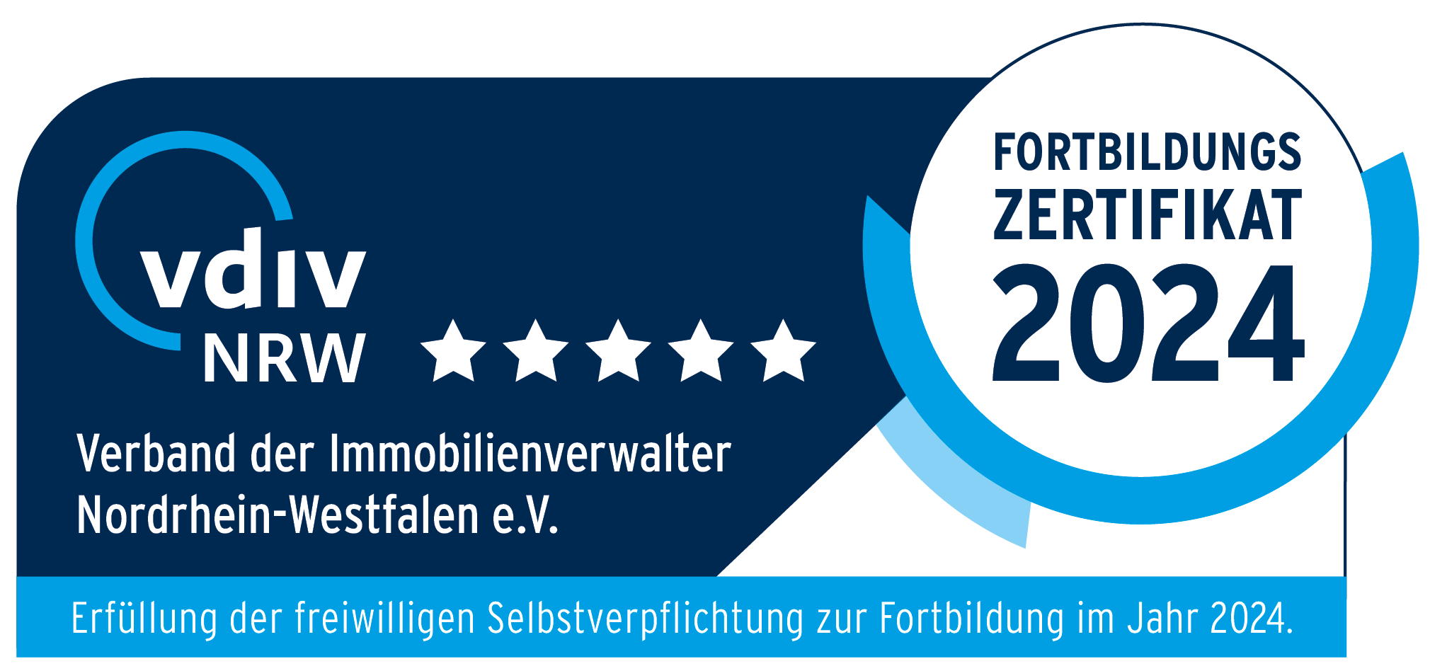 Siegel Fortbildungszertifikat 2024